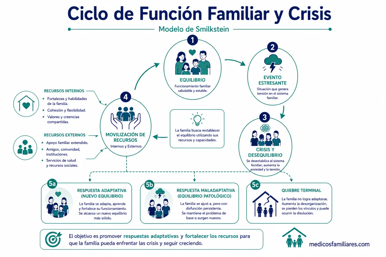 Ciclo de Función Familiar de Smilkstein y respuestas ante el estrés