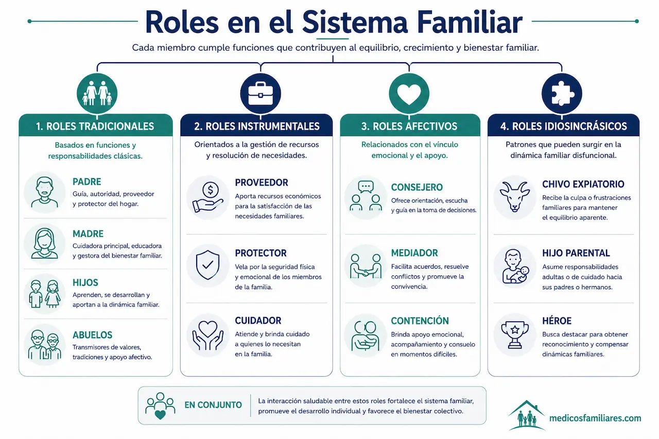 Tipos y dinámicas de los roles familiares en el sistema intrafamiliar