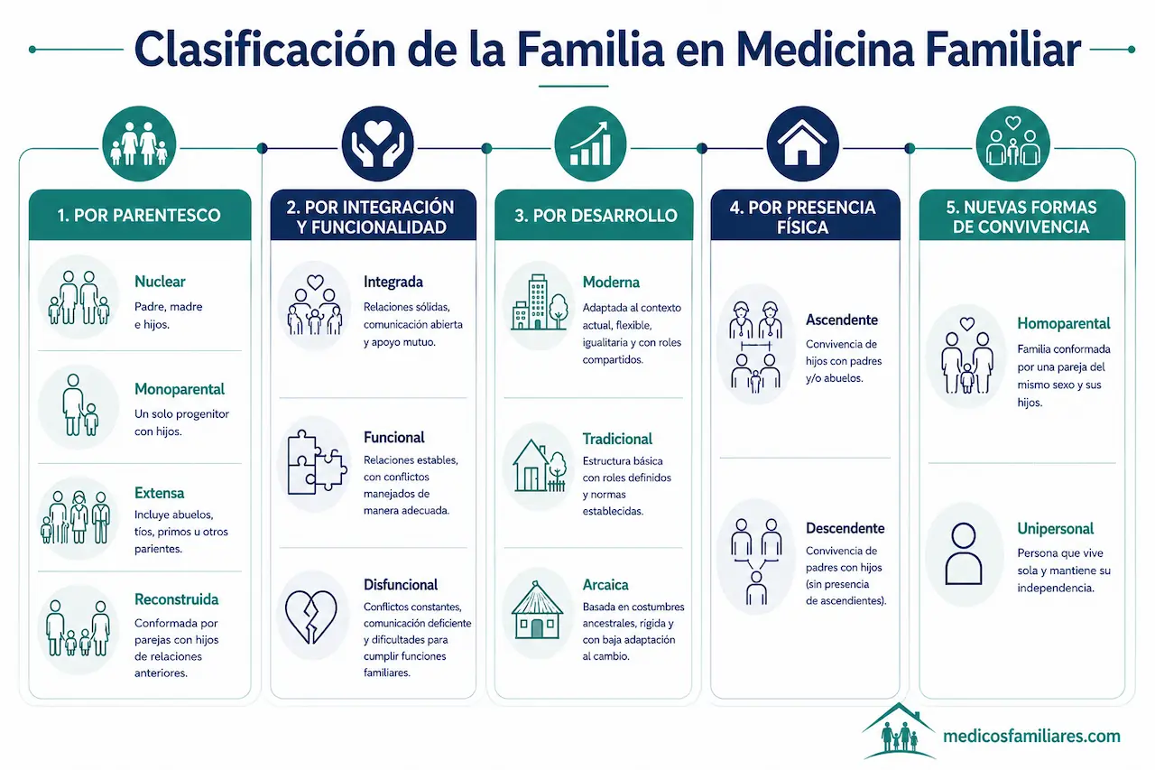 Tipología y clasificación de las familias en atención primaria y medicina familiar
