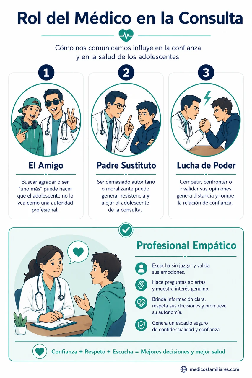 Autoevaluación del médico en la consulta con adolescentes